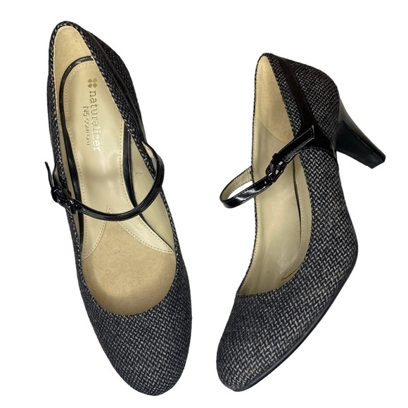 Naturalizer N5 Comfort Orianne Tweed Herringbone Mary Jane Heels pumps shoes - Picture 1 of 12